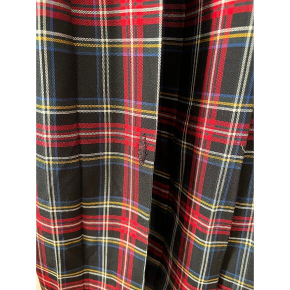 Vintage GAP Tartan Paid Pleated Midi Skirt - Picture 3 of 6